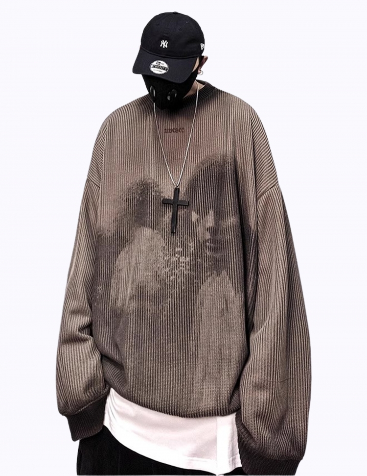 포어트럿 라운드 넥 니트