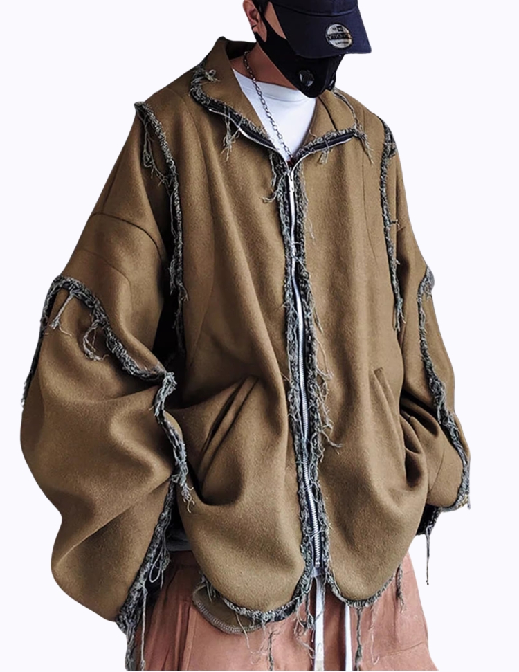 빈티지 태슬 루즈핏 카라 재킷