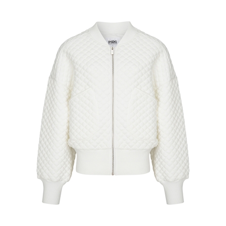 사각 퀼팅 자카드 방풍 티점퍼