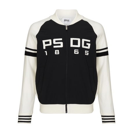 스컬 앞판 우븐믹스 방풍 니트가디건