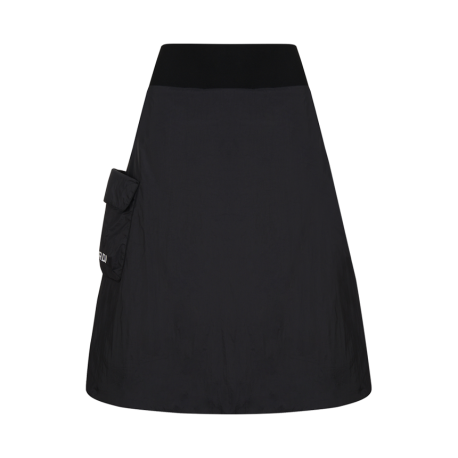 스트링 패딩 롱 스커트