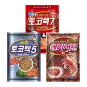 토코 민물떡밥 민물 어분 삼합 (토코텍7+토코텍5+딸기어분) 토코민물세트 떡밥 집어제 정품 파란낚시