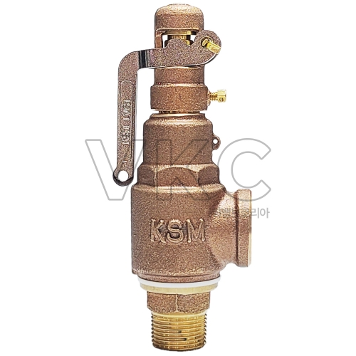 [MD's Choice] 1000000010 고려특수금속 저양정식 나사식 청동 안전밸브 KST-12 15A~32A (레버타입, 스팀용 에어/공기용, CAC406 안전변 KST-12R)