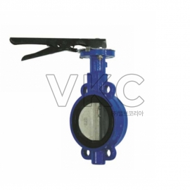1000000045 동진밸브 KS 주철10K 웨이퍼형 고무붙이 버터플라이밸브 DBL-1W (레버식) 40A~200A