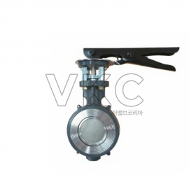 1000000051 동진밸브 국산 스팀용 버터플라이 밸브 DJBS-1L (레버식)