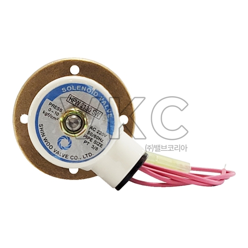 1000000449 신우 전자밸브 B타입 10A (3/8인치), SDW-103, HPW-2130SWB, 정수위밸브 40A~100A 공용 솔레노이드 전자변