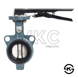 1000000468 조은원대밸브 KS 주철 웨이퍼형 버터플라이밸브 (레버) 10K 40A~150A