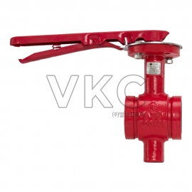 1000000475 조은원대밸브 닥타일 그루브 버터플라이밸브 (레버) 10K 50A~150A (주철 그루브형 버터플라이밸브)