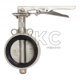1000000483 조은원대밸브 스텐 버터플라이밸브 (레버) 10K 40A~150A (올스텐 레버식)