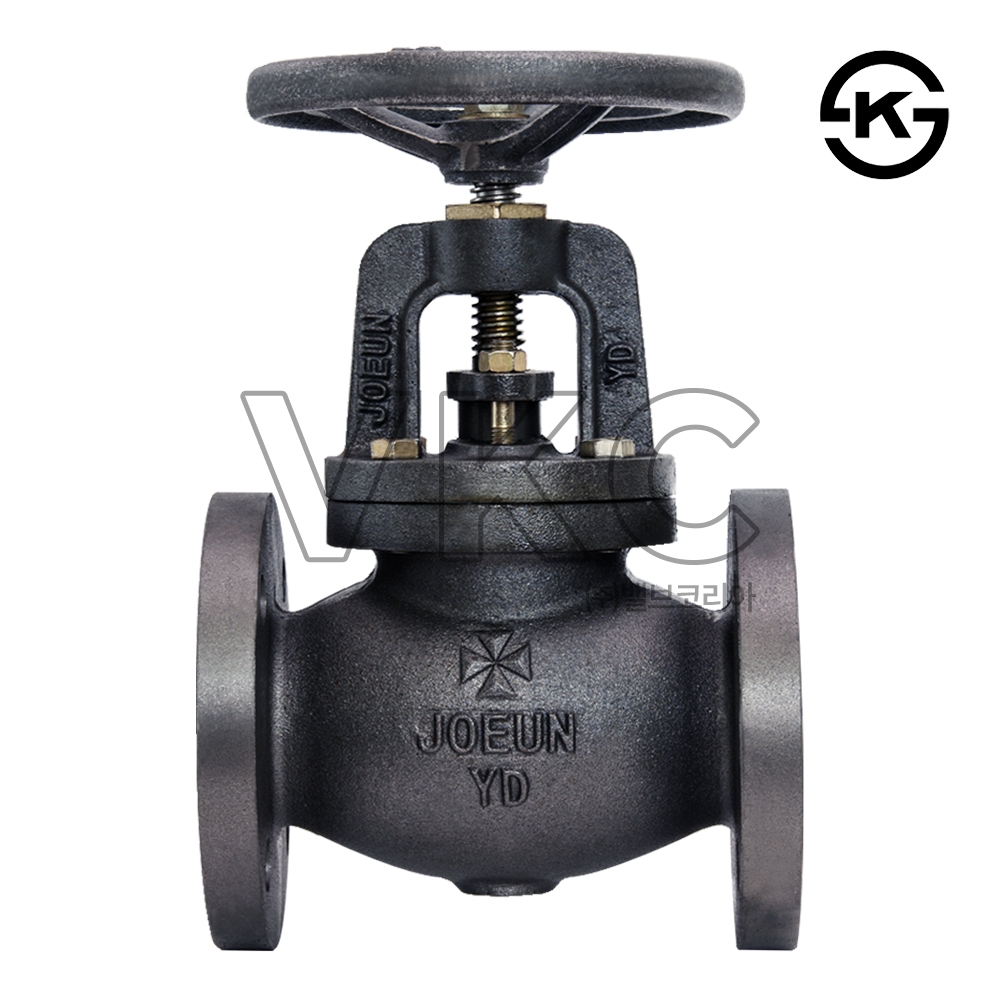 1000000521 조은원대밸브 KS 주철 OS&Y 글로브밸브 10K 40A~300A (KS인증은 200A까지만, JYD 플랜지식 주철글로브)