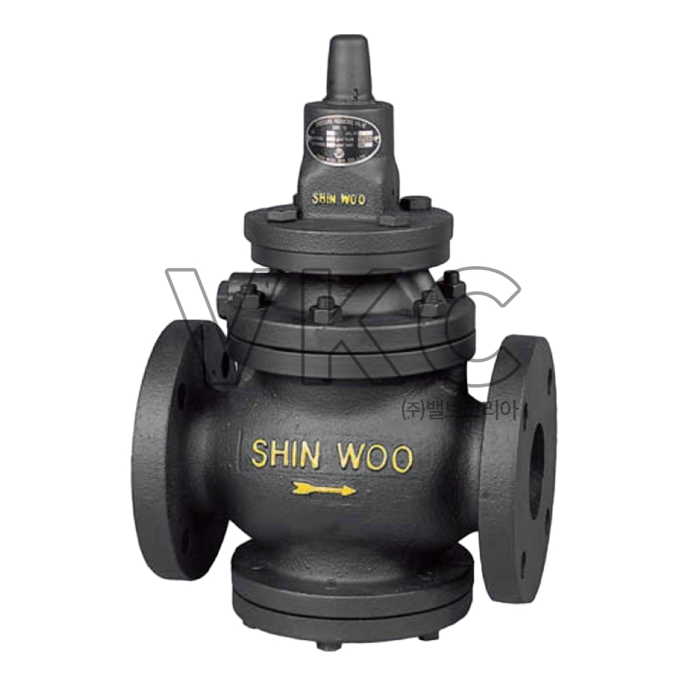 1000000586 신우밸브 주철 10K 증기용감압밸브(피스톤, 플랜지식, 스팀용) SRP-12, 100A