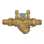 1000000633 신우밸브 황동 10K 나사식 자동정유량조절밸브 SAC-11N, PP/PU/UP/UU타입, 15A~50A (물용, 나사타입, 스트레이너 내장형 자동정유량밸브)