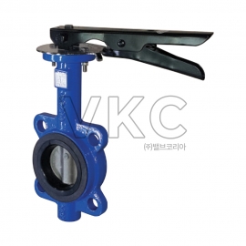 1000000675 정도기계 국산 KS 주철 웨이퍼형 버터플라이밸브 PSW10-030 10K 32A~150A (레버식, 물용)