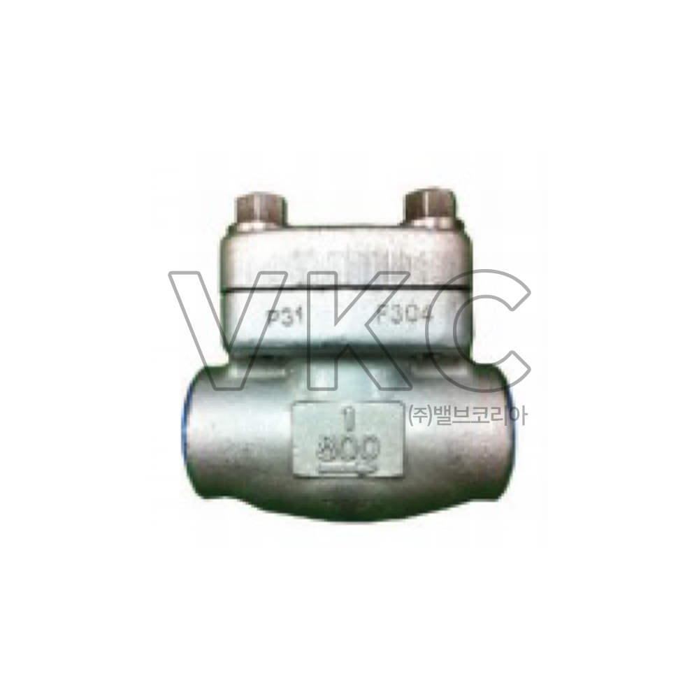 1000001351 원일 용접식 스텐 단조 스윙체크밸브 15A~50A (원일산업 물, 증기, 공기, 액체용 A182 스텐단조스윙체크 WSC-801R STS)