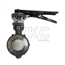 1000001516 JMV 국산 닥타일 스팀용 버터플라이밸브 10K 20K 40A~150A (레버식) (제이엠밸브 스팀용 주철버터플라이)