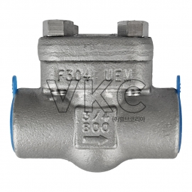 1000001614 (국산) DEV 동은밸브 ASTM F304 스텐 단조스윙체크(S) 800# 10A~50A NPT 나사식 (800LB 구 DKM 동강금속 스크류타입 스텐단조 스윙체크밸브) 600# 별도 문의
