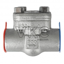 1000001637 (국산) DEV 동은밸브 ASTM F304L 스텐 단조리프트체크(SW-NPT) 800# 10A~50A 한쪽 용접식, 한쪽 나사식 주문제작 별도문의 (800LB 구 DKM 동강금속 소켓 스크류타입 단조 리프트체크밸브) 600# 별도 문의