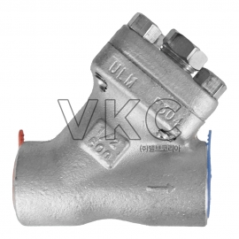 1000001757 (국산) DEV 동은밸브 F304 스텐 단조스트레이너(SW-NPT) 600# 10A~50A 한쪽 용접식, 한쪽 나사식 (F304 단조 소켓 스크류타입 NPT 304메쉬 600LB Y형 스트레이너 기본 40메쉬) 800# 별도 문의