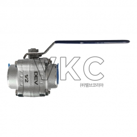 1000001789 (국산) DEV 동은밸브 F316 스텐 단조볼밸브(S) 3PCS 600# 10A~50A NPT 나사식 주문제작 별도문의 일반형 (단조 316볼 600LB 구 DKM 동강금속 3피스 Reduced-Bore 스크류타입 볼밸브) 800# 별도 문의