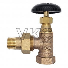 1000001805 영동금속 국산 KS 청동 온수용 방열기 밸브 10K 15A~25A (YK 청동 KS 나사식 라디에이터 앵글밸브)