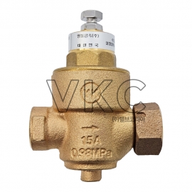 1000001814 영동금속 국산 청동 감압밸브 훅소켓형 10K 15A (YK 한쪽 훅, 한쪽 소켓타입 청동 감압변)