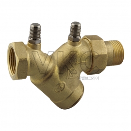 1000001848 (국산) SH 황동 정유량밸브 10K 15A~50A SHCFC-Y02 한쪽 유니언, 한쪽 나사식 / 양쪽 나사식 입상횡주관용 (신한시스템밸브 CAC203 아파트 세대별 냉난방 자동정유량밸브)