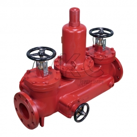 1000001872 (국산) SH 닥타일 소방용 복합형 균압방지 감압밸브 20K 80A~150A SHMFR-B02 플랜지식 (신한시스템밸브 주철 GCD450 직동식 대구경 바이패스 소방 감압변)