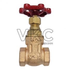 1000001875 영동금속 국산 청동 나사끼움형 단축 게이트밸브 10K 15A~50A 상수도용, KC인증 제품 (YK 청동 나사식 수도용 단축게이트)