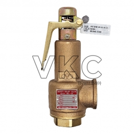 1000001884 유연 청동 저양정식 안전밸브 SFL-S1 15A~50A 나사식, 에어, 스팀, 레버식 (레버타입 안전변, 펌프용 릴리프밸브 MAX 11K)