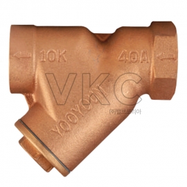 1000001916 유연 청동 스트레이너 STY-1S 10K 15A~50A 나사식 공기, 물, 스팀, 증기용 (BC 청동 스트레나)