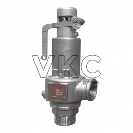 1000001936 YNV 스텐 고양정식 안전밸브 HSV-4S(L) 15A~50A 나사식, 레버타입 (와이엔브이 스팀, 에어, 증기, 공기, 기체용 나사식 안전변, 설정압력 범위 0.5K-33K)