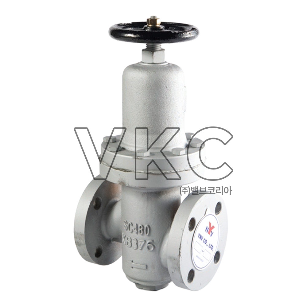 1000001980 YNV 주강 감압밸브 DRE-3F 40K 15A~50A 플랜지식, 공기, 가스, 물용 (와이엔브이 SC 직동식 감압변)