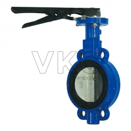 1000002152 (국산) 동진밸브 KS 주철 10K 50A~200A 웨이퍼형 고무붙이 레버식 버터플라이밸브 DBL-1W (GC200 주철버터플라이)