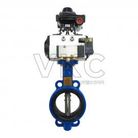 1000002160 동진밸브 스텐 에어실린더 버터플라이밸브 10K 40~250A DBP-1F(S) (Double Acting)