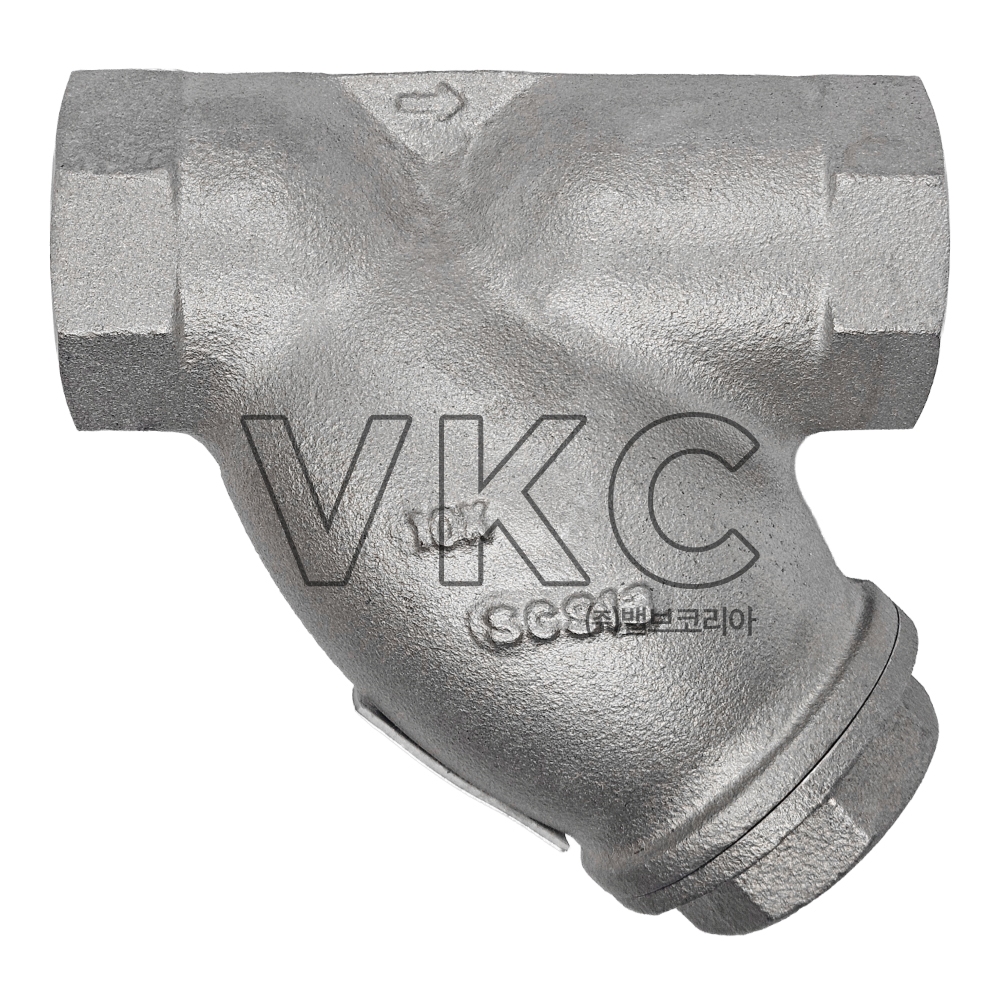 1000002207 (국산) 화성밸브 스텐 나사식 스트레이너 10K 15A~50A (HS SSC13 스텐스트레나 0.5인치~2인치)