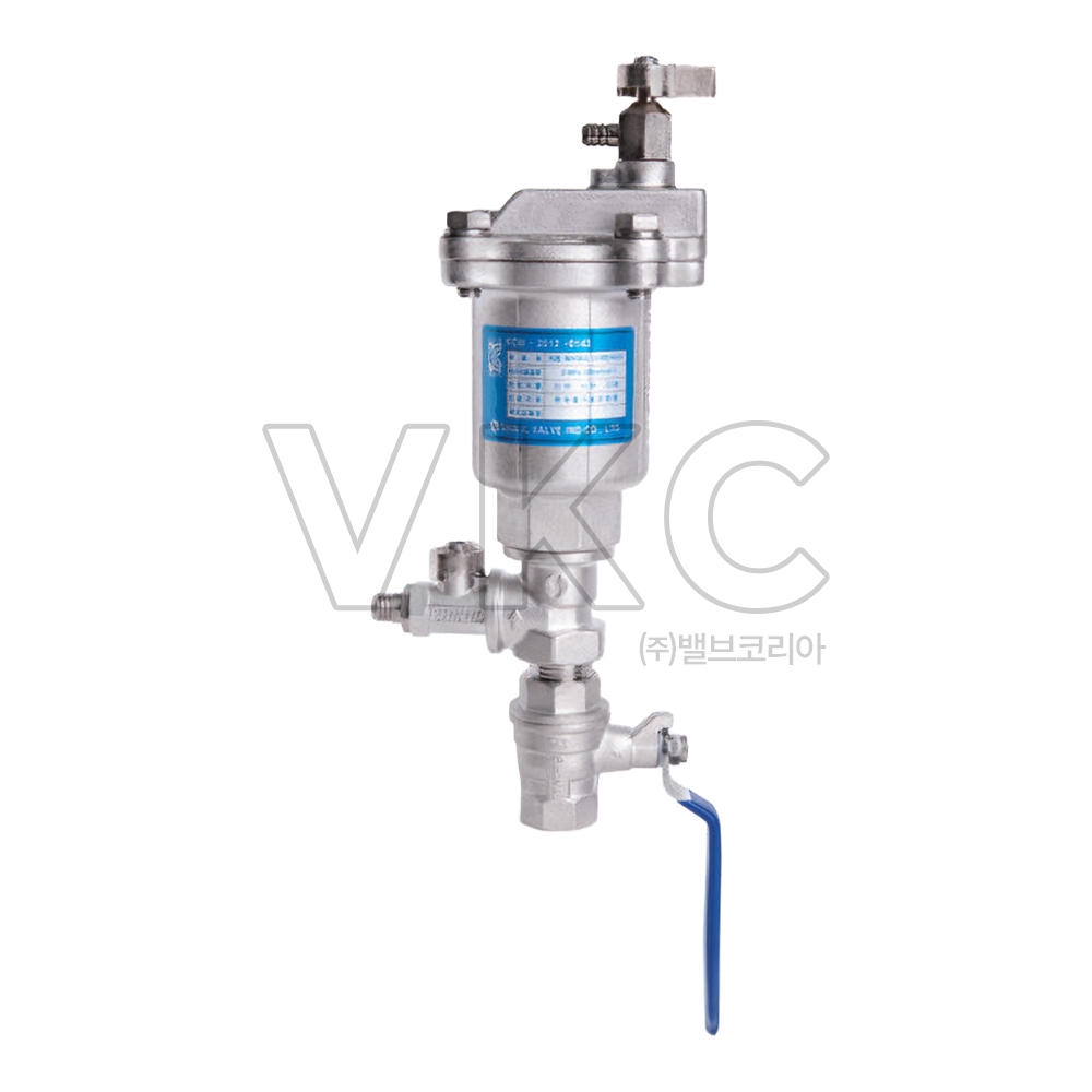 1000002220 신일 스텐 자동 에어밴트 SI-708B 20K 15A~20A (나사식 보온 볼밸브 체결형 물용 다기능 자동공기배출 밸브)