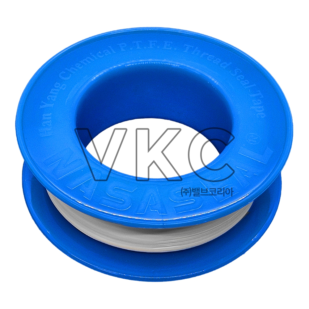 1000002227 (국산) 한양화학 PTFE 테프론테이프 10M 1개 (배관용 누수방지 나사씰, 0.075T, 낱개 1EA)