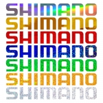 시마노 스티커 로고 커팅 홀로그램 낚시 스티커 1pcs 방수