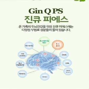 진큐피에스 성인기억력개선 이지력개선 면역력증진 식약처기능성인정식품 3개월 무이자 카드결제 무료배송