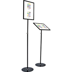 개폐식 포스터스탠드원폴-A4블랙액자