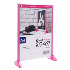 멀티프레임A4(스탠드/세로/분홍)상품번호-4735