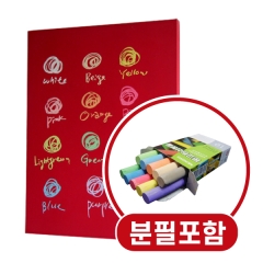 [단종할인]엔틱적칠판+10색분필세트-4560