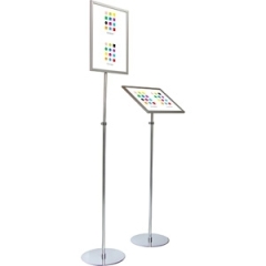 [단종할인]개폐식 포스터스탠드원폴-A4크롬액자