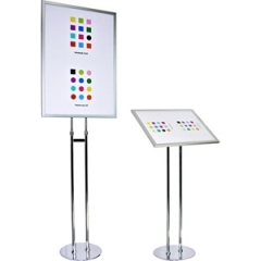 [단종할인]개폐식 포스터스탠드투폴-A2크롬액자