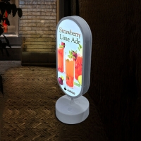 LED라운드입간판-양면철제스텐드