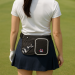 아토코리아 파크골프 체크파우치 힙색 초경량 원터치 버클