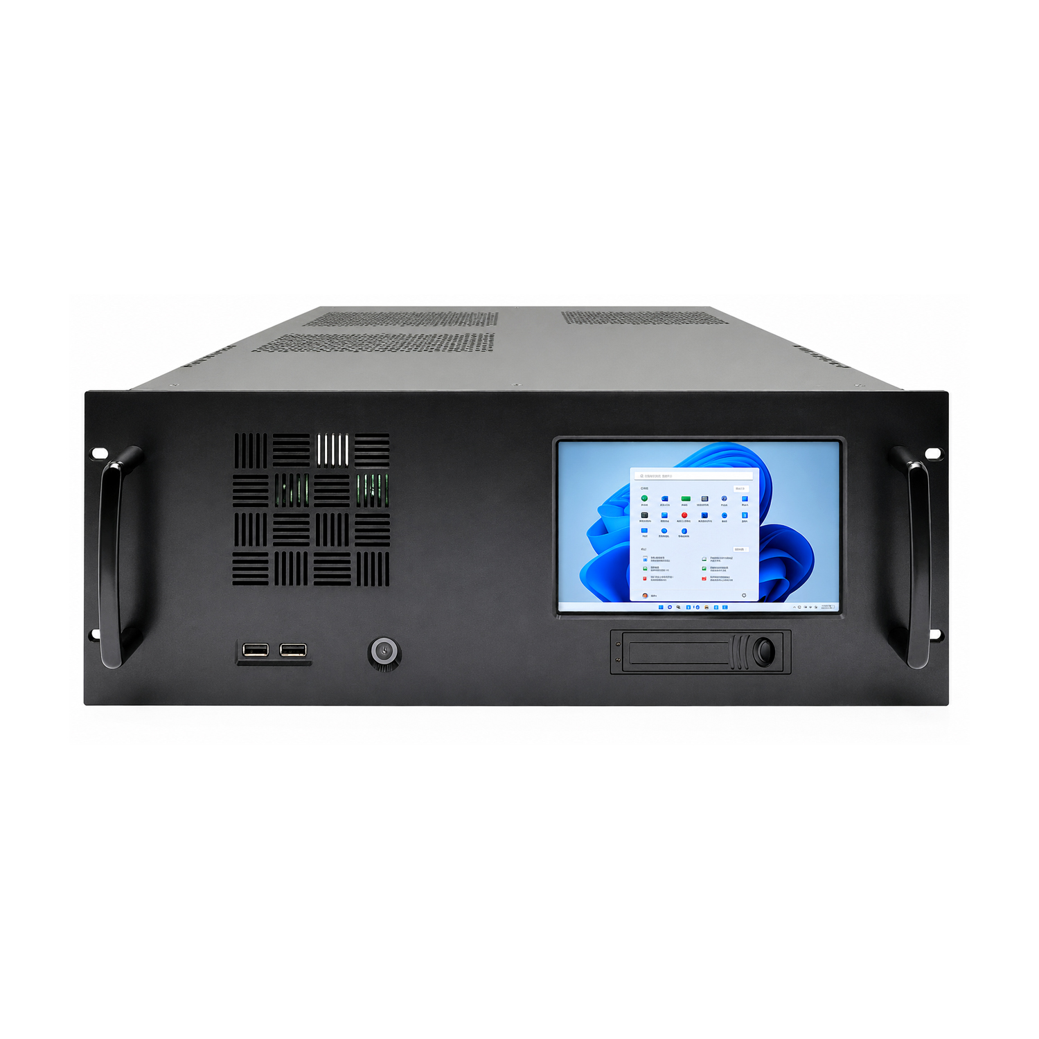 JCT-RACK4U-CTPN07 [482.4x433x176.4mm]-베어본(산업용보드_4U RACK케이스_정전식터치7인치_하드베이 포함)