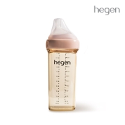 헤겐 컬러젖병 PPSU 330ml 핑크(1P) (젖꼭지 3단계포함)★보관뚜껑 1P 증정(컬러랜덤)