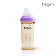 헤겐 컬러젖병 PPSU 330ml 퍼플(1P) (젖꼭지 3단계포함)★보관뚜껑 1P 증정(컬러랜덤)