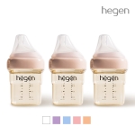 헤겐 애착젖병 PPSU 150ml 트리플팩(3P)(젖꼭지 1단계 포함)(색상선택)★올라운더컵뚜껑 1P 증정(컬러랜덤)